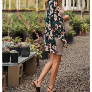 Pink blush chiffon cover up